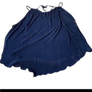 Women’s dressy tank blue‎ ribbed spaghetti straps 3XL